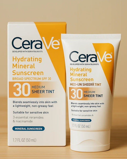 CeraVe 4-in-1 Skincare Kit | Cleanser, Serum, Night Cream & Sunscreen
