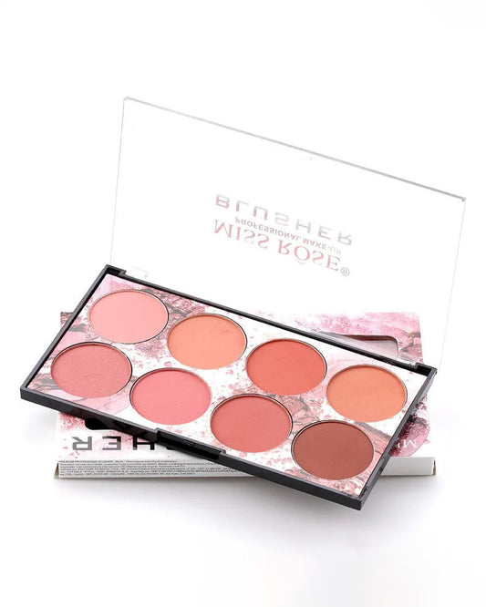 MISS ROSE 8 colours Blush Palette